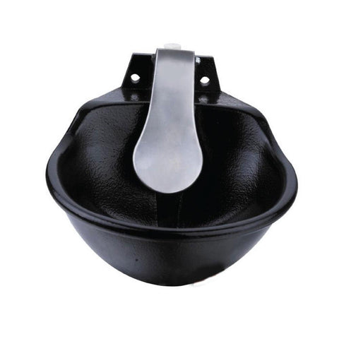 25cm Cattle Drinking Bowl - Iron Cast Mounted Automatic Water Cow Horse Trough - Pet And Farm 