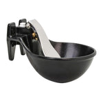 25cm Cattle Drinking Bowl - Iron Cast Mounted Automatic Water Cow Horse Trough - Pet And Farm 