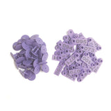 1-100 Cattle Number Ear Tags 5x2cm Purple Cow Sheep Pig Small Livestock Labels - Pet And Farm 
