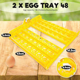 Electric 96 Egg Incubator + Accessories Hatching Eggs Chicken Quail Duck - Pet And Farm 