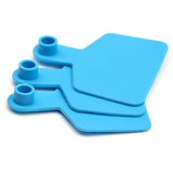 100x Cattle Ear Tags 6x7.5cm Set - Medium Blue Blank Cow Sheep Livestock Label - Pet And Farm 