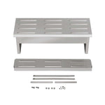 8L Automatic Chook Chicken Feeder Poultry Auto Treadle Aluminium Metal Coop - Pet And Farm 