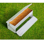 8L Automatic Chook Chicken Feeder Poultry Auto Treadle Aluminium Metal Coop - Pet And Farm 