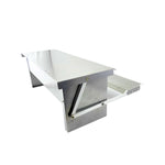 6.5L Automatic Chook Chicken Feeder Poultry Auto Treadle Galvanised Metal Coop - Pet And Farm 