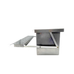 6.5L Automatic Chook Chicken Feeder Poultry Auto Treadle Galvanised Metal Coop - Pet And Farm 
