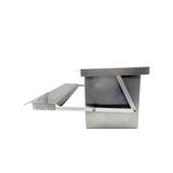 6.5L Automatic Chook Chicken Feeder Poultry Auto Treadle Galvanised Metal Coop - Pet And Farm 