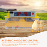 Electric 48 Egg Incubator + Accessories Hatching Eggs Chicken Quail Duck - Pet And Farm 