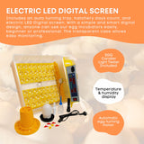 Electric 48 Egg Incubator + Accessories Hatching Eggs Chicken Quail Duck - Pet And Farm 