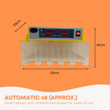 Rooster Farms Electric 48 Egg Incubator + Accessories for Chicken Quail Duck - Pet And Farm 