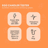 Rooster Farms Electric 48 Egg Incubator + Accessories for Chicken Quail Duck - Pet And Farm 