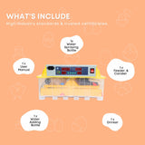Rooster Farms Electric 48 Egg Incubator + Accessories for Chicken Quail Duck - Pet And Farm 