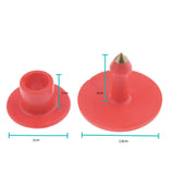 100x Cattle Ear Tags Set - Round Red Blank Pig Sheep Goat Cow Livestock Label - Pet And Farm 