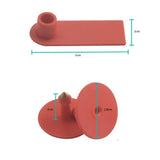 100x Cattle Ear Tags Set - 5x2cm Mini Red Blank Cow Pig Sheep Livestock Label - Pet And Farm 