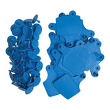 100x Cattle Ear Tags Set - 7.5x10cm XL Blue Blank Pig Cow Sheep Livestock Label - Pet And Farm 