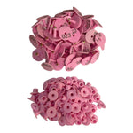 1-100 Cattle Number Ear Tag Set - Round Pink Pig Sheep Goat Livestock Label - Pet And Farm 