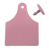 100x Cattle Ear Tags 7x10cm Set - Large Pink Blank Cow Sheep Livestock Label - Pet And Farm 