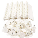 100x Cattle Ear Tags 5x2cm Set - Mini White Blank Pig Goat Livestock Label - Pet And Farm 