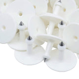 100x Cattle Ear Tags 6x7cm Set - Medium White Blank Cow Sheep Livestock Label - Pet And Farm 