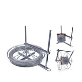 Tooleroo Three Way Fence Wire Spinner Dispenser Reel - Barbed and Plain Coil Winder - Pet And Farm 