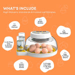 Automatic 8 / 18 Egg Incubator - Electrical Turning Chicken Quail Duck Hatching - Pet And Farm 