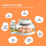 Automatic 8 / 18 Egg Incubator - Electrical Turning Chicken Quail Duck Hatching - Pet And Farm 