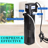 Aquarium Submersible Filter Pond Pump 1600L/H 35W 2.5m - Pet And Farm 