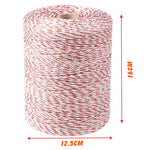 500m Roll Polywire Electric Fence Stainless Steel Poly Wire Energiser Insulator - Pet And Farm 