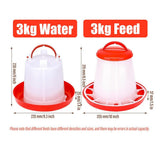 Durable Poultry Feeder and Waterer for Chicken and Chook Farming Use - Feeder - Pet And Farm 