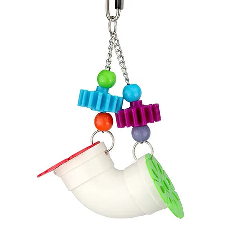 Bird Toy Foraging Hanging Pipe 25cm - Pet And Farm 