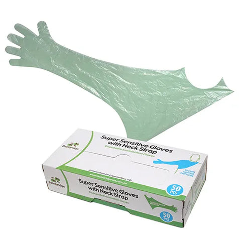 Obstetric Neck Strap Shoulder Length Gloves