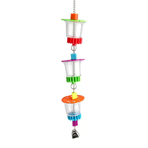 Bird Toy Foraging 3 Cups With Beads - Pet And Farm 