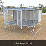 Aussie Dog Kennels Raised Dog Kennel