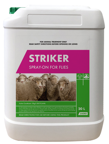 Striker Spray-on For Sheep 20L - Pet And Farm 