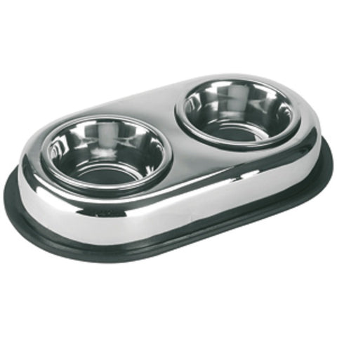 Stainless Duo Dog Bowl - Pet And Farm 
