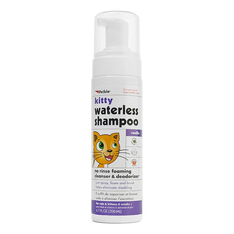 Petkin Kitty Waterless Shampoo - Pet And Farm 