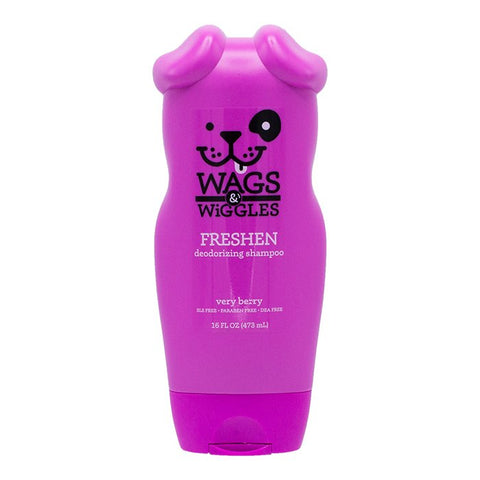 Wags & Wiggles Deodorizing Shampoo Very Berry 473ml - Pet And Farm 