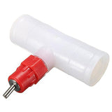 PVC Tee Fitting Threaded Red Chicken Nipples - Pet And Farm 