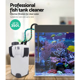 Aquarium External Canister Filter Aqua Fish Tank UV Light with Media Kit 1850L/H - Pet And Farm 