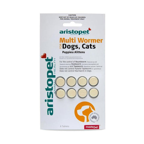 Aristopet Multiwormer Tablets Dog Cat 8 Pack - Pet And Farm 