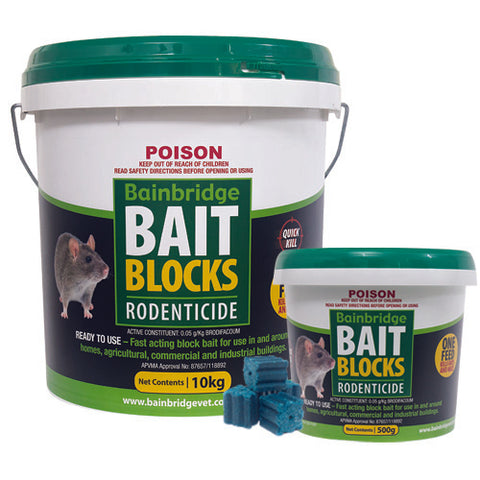 Bainbridge Rodent Bait Blocks - Pet And Farm 