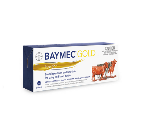 Baymec Gold Cattle Drench Injection 500ml - Pet And Farm 