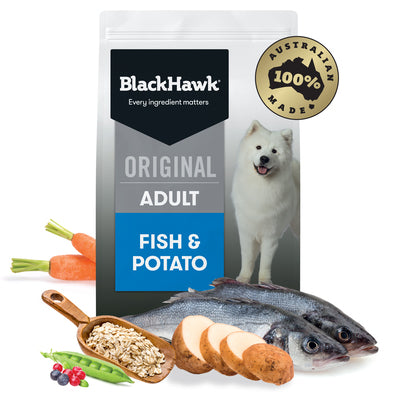 Black Hawk Dog Food Adult Fish & Potato - Pet And Farm 