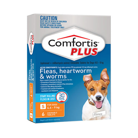 Comfortis Plus Orange Chews for Small Dogs – 6 Pack - Pet And Farm 