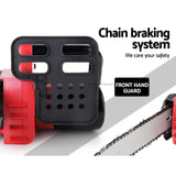 Giantz 20V Cordless Chainsaw - Black and Red - Pet And Farm 