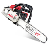 Giantz 58CC Commercial Petrol Chainsaw - Red & White - Pet And Farm 