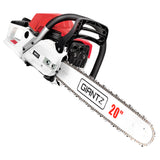 Giantz 62CC Commercial Petrol Chainsaw - Red & White - Pet And Farm 