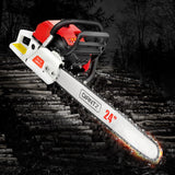 Giantz 88CC Commercial Petrol Chainsaw - Red & White - Pet And Farm 