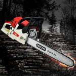 Giantz Petrol Chainsaw Commercial 52cc E-Start 20 Oregon Bar Pruning Chain Saw - Pet And Farm 