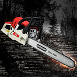 Giantz Petrol Chainsaw Commercial 52cc E-Start 20 Oregon Bar Pruning Chain Saw - Pet And Farm 