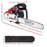 GIANTZ 45CC Petrol Commercial Chainsaw Chain Saw Bar E-Start Pruning - Pet And Farm 